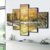 Set Of Five Framed Digital Wall Painting - Image 4