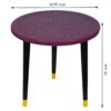 Wooden Round Side Table | Epoxy End Table | Coffee Table | Mid Century Modern Resine | Living Room Furnitur - Image 4