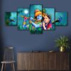 Set Of Five Framed Digital Wall Painting