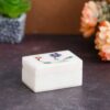 White Marble with floral inlay work Trinket Jewelry Box for Multi Purpose Use